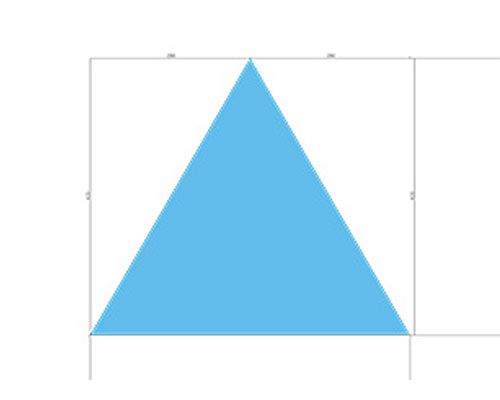 アクリル板 加工図面テンプレート 三角形